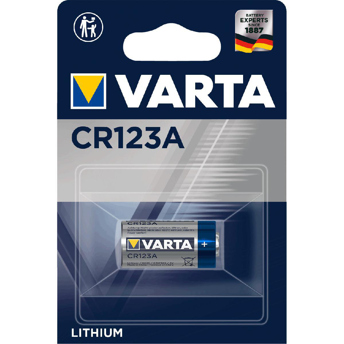 Batterie Lithium CR123 A